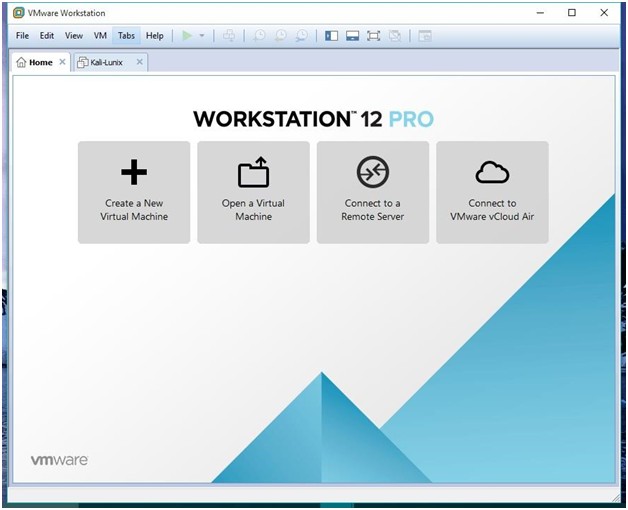 vmware workstation 12 screenshot